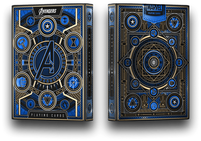 Avengers: Blue Edition Playing Cards by theory11 - Brown Bear Magic Shop