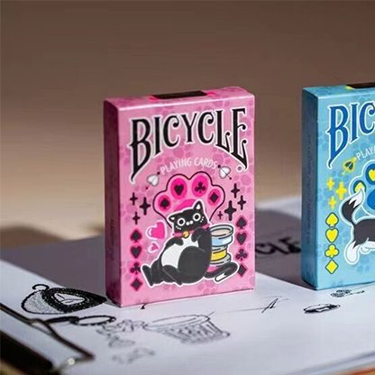 Bicycle Cat (Pink) Playing Cards by US Playing Card Co - Brown Bear Magic Shop