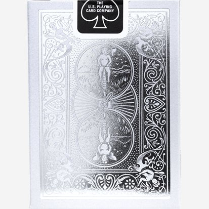 Bicycle Metalluxe Silver Playing Cards by US Playing Card Co. - Brown Bear Magic Shop