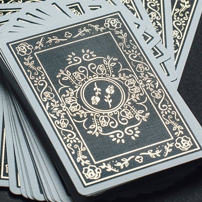 Black Roses 10 Year Anniversary Playing Cards - Brown Bear Magic Shop