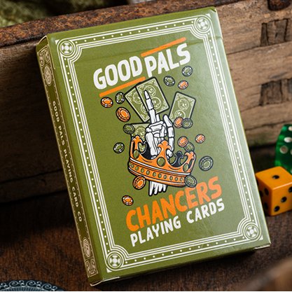 Chancers V3 Green Playing Cards by Good Pals - Brown Bear Magic Shop
