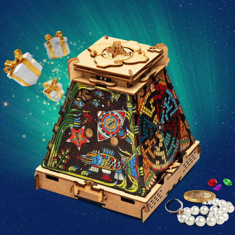 Cluepuzzle - Pyramid of the Sun. Jigsaw puzzle box - Brown Bear Magic Shop