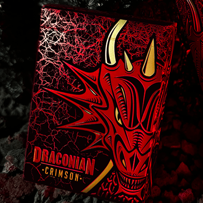 Draconian Crimson Playing Cards by Midnight Cards - Brown Bear Magic Shop