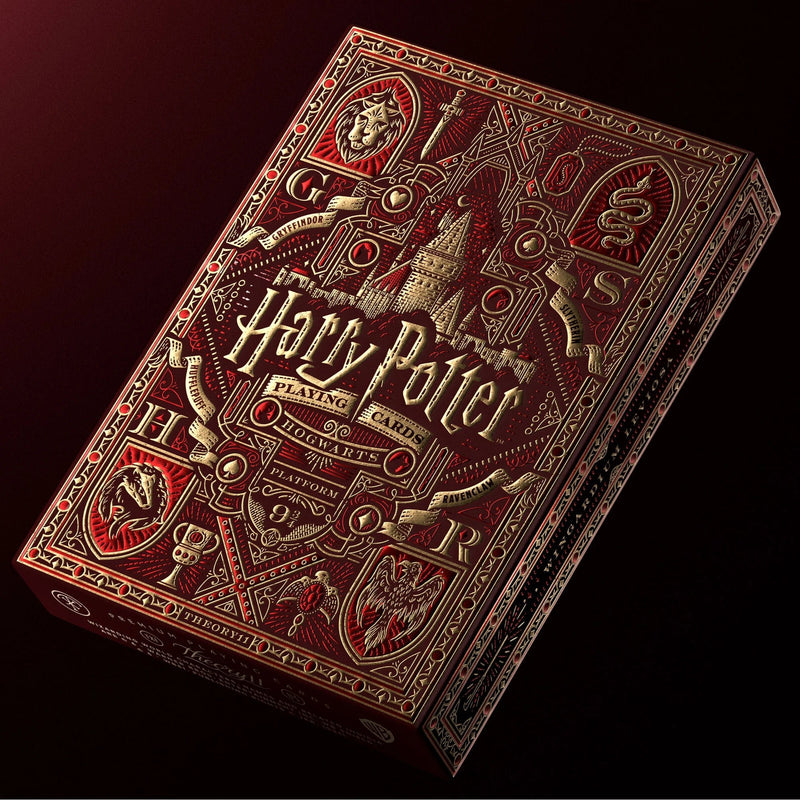 Harry Potter Playing Cards by theory11 - Gryffindor Red - Brown Bear Magic Shop