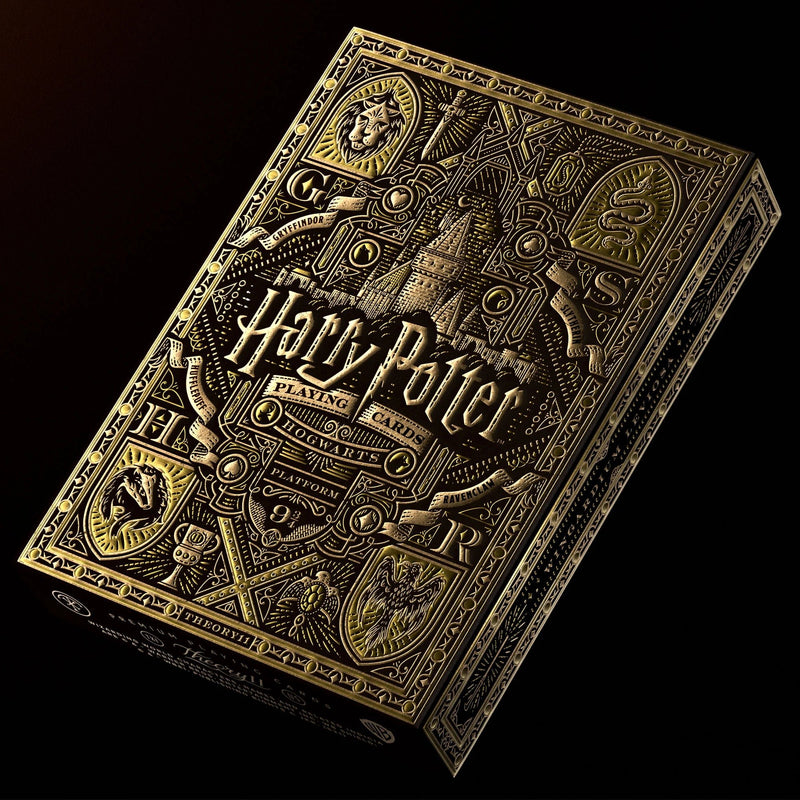 Harry Potter Playing Cards by theory11 - Hufflepuff Yellow - Brown Bear Magic Shop