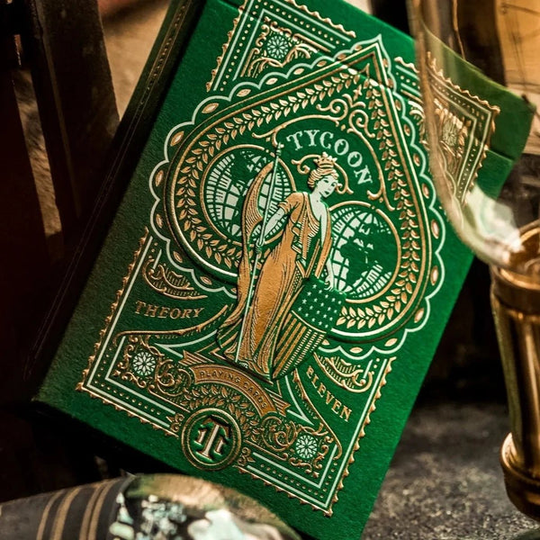 Limited Edition Green Tycoon Playing Cards by theory11 - Brown Bear Magic Shop