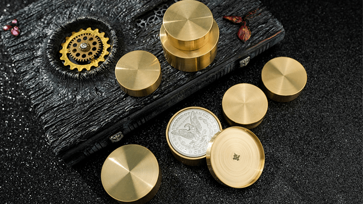 Morgan Dollar Coin Box Set (Deluxe Edition) by Bluether Magic and Raphael - Brown Bear Magic Shop