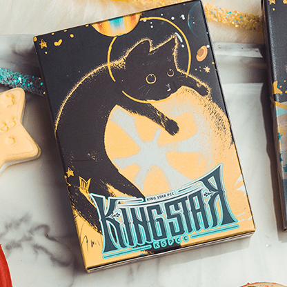 Space Cat V2 Playing Cards by King Star - Brown Bear Magic Shop