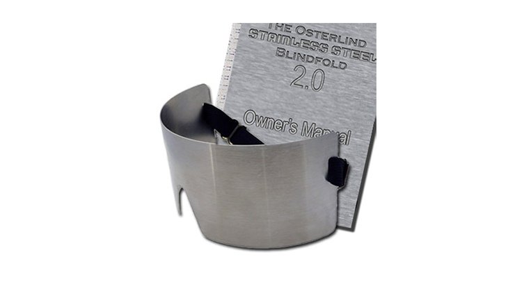 Stainless Steel Blindfold 2.0 by Richard Osterlind - Brown Bear Magic Shop