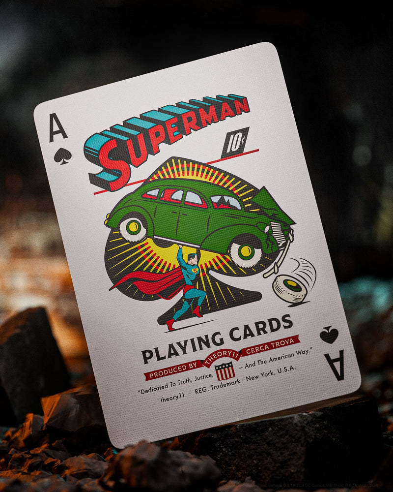 Superman Playing Cards by theory11 - Brown Bear Magic Shop