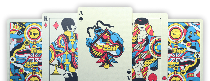 The Beatles Playing Cards by theory11 - Yellow Submarine - Brown Bear Magic Shop