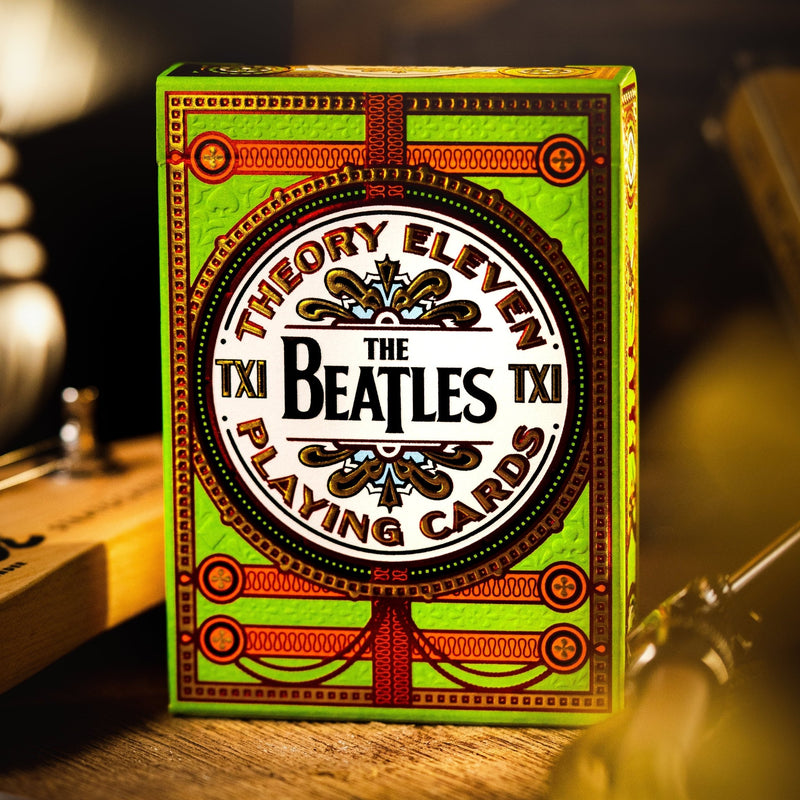 The Beatles Playing Cards - Green by theory11 - Brown Bear Magic Shop