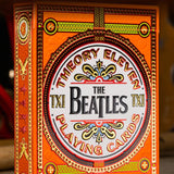 The Beatles Playing Cards - Orange by theory11 - Brown Bear Magic Shop