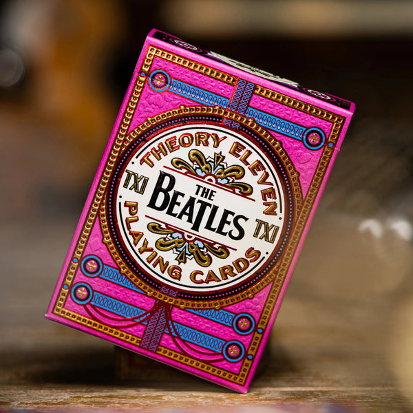 The Beatles Playing Cards - Pink by theory11 - Brown Bear Magic Shop