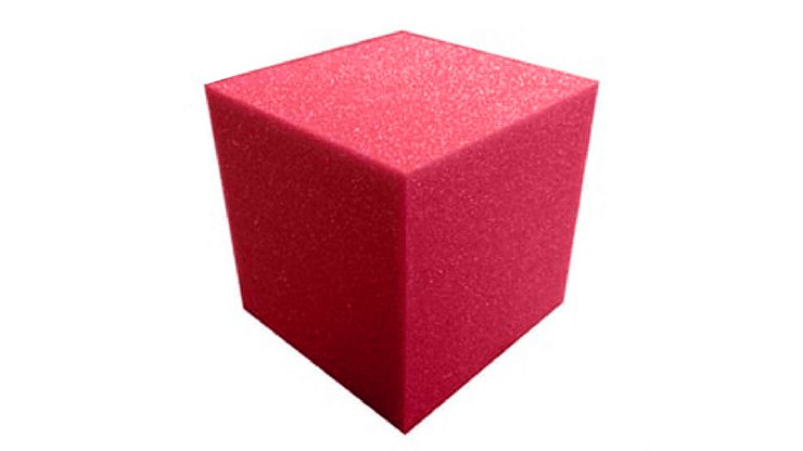 5 inch Super Soft Sponge CUBE from Magic by Gosh - Brown Bear Magic Shop