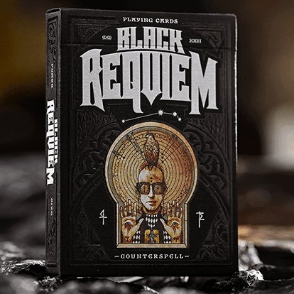 Black Requiem Playing Cards - Brown Bear Magic Shop