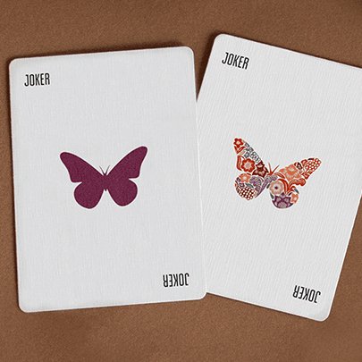 Butterfly Seasons Marked Playing Cards (Fall) by Ondrej Psenicka - Brown Bear Magic Shop