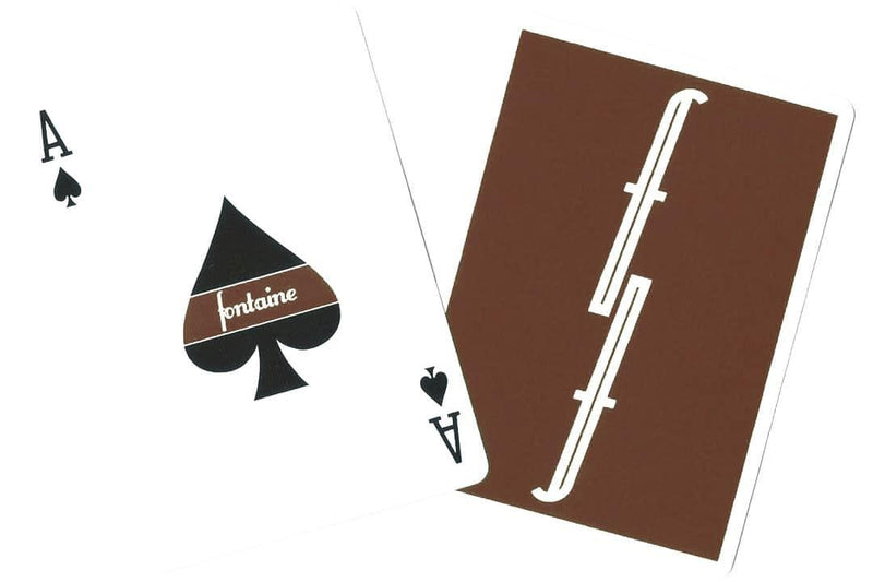 Chocolate Fontaine Playing Cards - Brown Bear Magic Shop