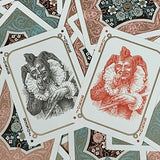 Four Continents (Red) Playing Cards - Brown Bear Magic Shop