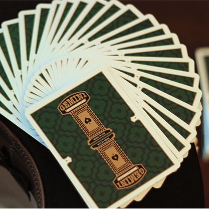 Gemini Casino Phthalo Green Playing Cards by Gemini - Brown Bear Magic Shop