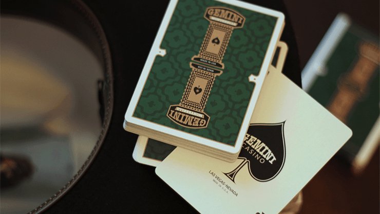 Gemini Casino Phthalo Green Playing Cards by Gemini - Brown Bear Magic Shop