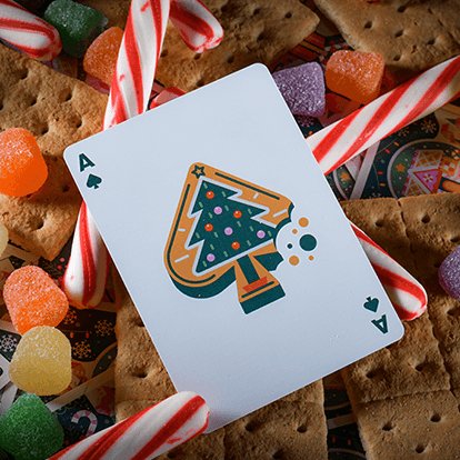 Gingerbread Playing Cards - Brown Bear Magic Shop