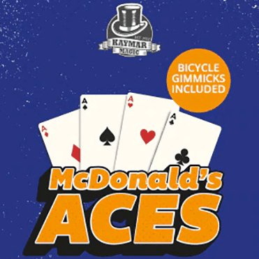 McDonalds Aces by Kaymar Magic - Brown Bear Magic Shop