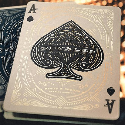 Royales Midnight Blue Playing Cards by Kings and Crooks - Brown Bear Magic Shop