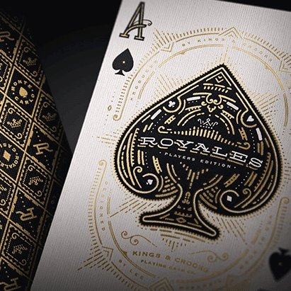 Royales Players - Noir Marked Playing Cards by Kings and Crooks - Brown Bear Magic Shop