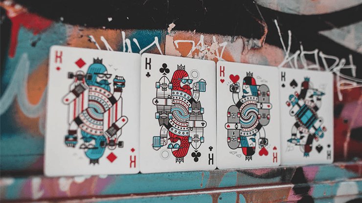 Skateboard V2 Marked Playing Cards by Riffle Shuffle - Brown Bear Magic Shop