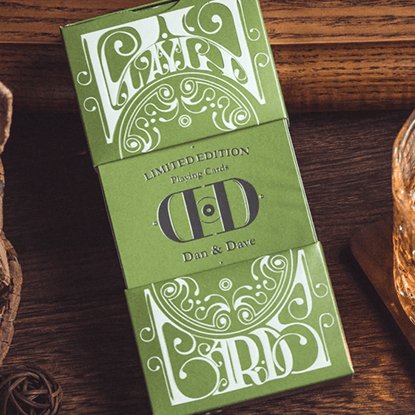 Smoke & Mirrors V8, Green Deluxe Edition Playing Cards by Dan & Dave - Brown Bear Magic Shop