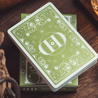 Smoke & Mirrors V8, Green Deluxe Edition Playing Cards by Dan & Dave - Brown Bear Magic Shop