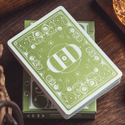 Smoke & Mirrors V8, Green Standard Edition Playing Cards by Dan & Dave - Brown Bear Magic Shop