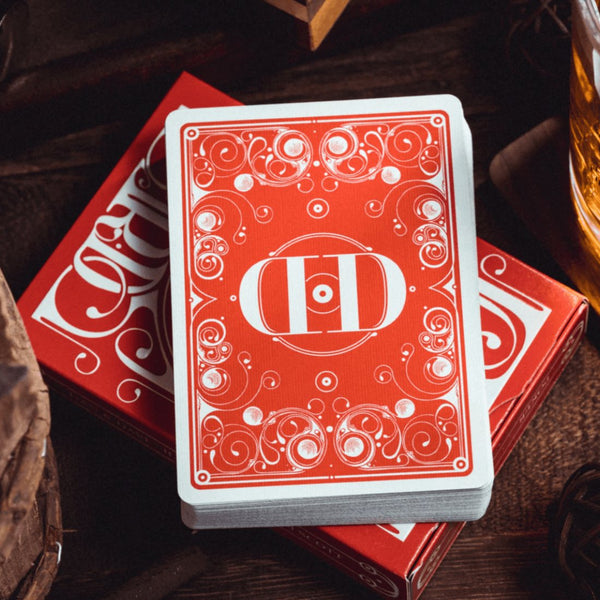 Smoke & Mirrors V8, Red Standard Edition Playing Cards by Dan & Dave - Brown Bear Magic Shop