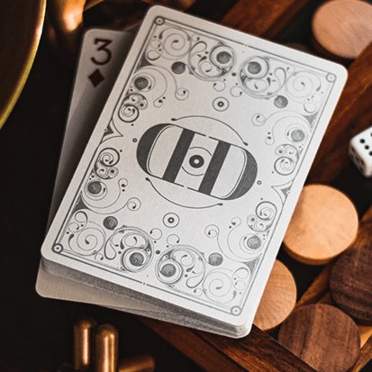 Smoke & Mirrors V8, Silver Deluxe Edition Playing Cards by Dan & Dave - Brown Bear Magic Shop