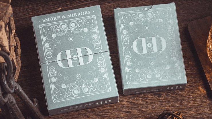 Smoke & Mirrors V8, Silver Deluxe Edition Playing Cards by Dan & Dave - Brown Bear Magic Shop