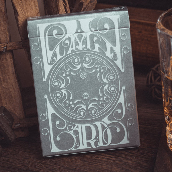 Smoke & Mirrors V8, Silver Standard Edition Playing Cards by Dan & Dave - Brown Bear Magic Shop