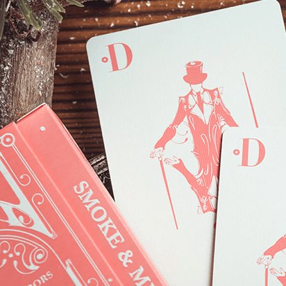 Smoke & Mirrors V9, Pink Edition Playing Cards by Dan & Dave - Brown Bear Magic Shop