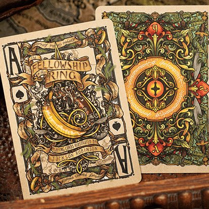 The Fellowship of the Ring Playing Cards by Kings Wild - Brown Bear Magic Shop