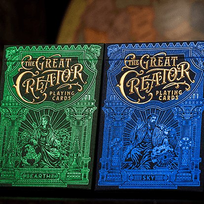 The Great Creator Playing Cards by Riffle Shuffle - Brown Bear Magic Shop