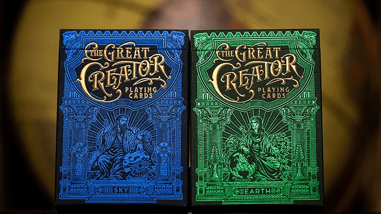 The Great Creator Playing Cards by Riffle Shuffle - Brown Bear Magic Shop